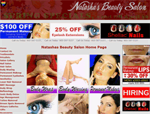 Tablet Screenshot of natashasbeautysalon.ca